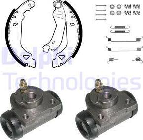 Delphi KP759 - Kit freno, freni a tamburo www.autoricambit.com