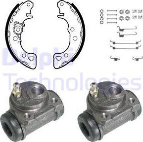 Delphi 755 - Kit freno, freni a tamburo www.autoricambit.com