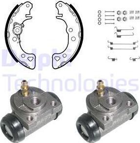 Delphi 756 - Kit freno, freni a tamburo www.autoricambit.com