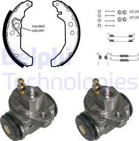 Delphi 780 - Kit freno, freni a tamburo www.autoricambit.com