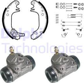 Delphi 788 - Kit freno, freni a tamburo www.autoricambit.com