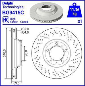 Delphi BG9415C - Discofreno www.autoricambit.com