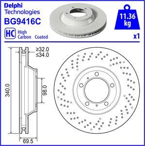 Delphi BG9416C - Discofreno www.autoricambit.com