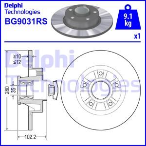 Delphi BG9031RS - Discofreno www.autoricambit.com