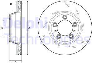 Delphi BG9165C-18B1 - Discofreno www.autoricambit.com