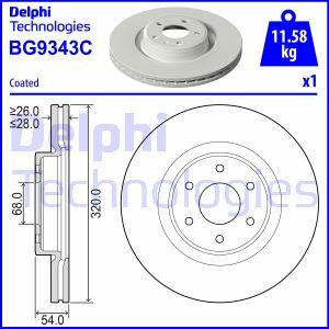 Delphi BG9343C - Discofreno www.autoricambit.com