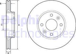 Delphi BG4459C - Discofreno www.autoricambit.com