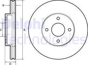 Delphi BG4454 - Discofreno www.autoricambit.com