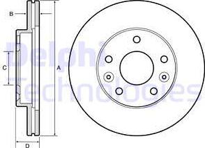 Delphi BG4455 - Discofreno www.autoricambit.com