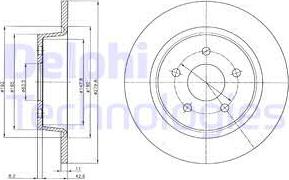 Delphi BG4533C-18B1 - Discofreno www.autoricambit.com