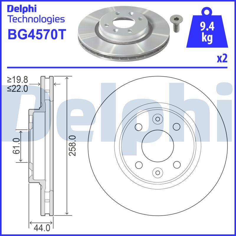 Delphi BG4570T - Discofreno www.autoricambit.com