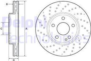 Delphi BG4657C - Discofreno www.autoricambit.com