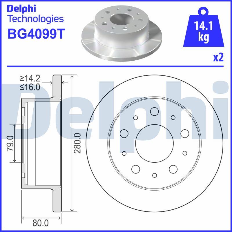 Delphi BG4099T - Discofreno www.autoricambit.com