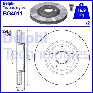 Delphi BG4011 - Discofreno www.autoricambit.com