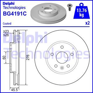 Delphi BG4191C-18B1 - Discofreno www.autoricambit.com