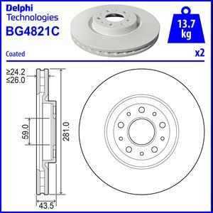 Delphi BG4821C - Discofreno www.autoricambit.com