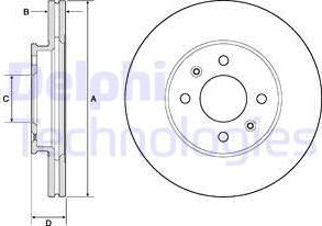 Delphi BG4744C-18B1 - Discofreno www.autoricambit.com