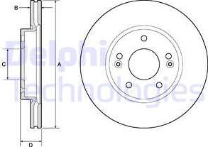 Delphi BG4745C-18B1 - Discofreno www.autoricambit.com