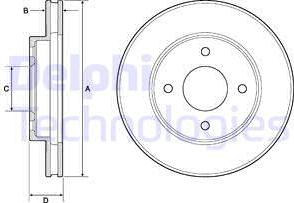 Delphi BG4742C-18B1 - Discofreno www.autoricambit.com