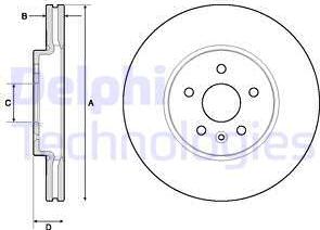 Delphi BG4710C-18B1 - Discofreno www.autoricambit.com