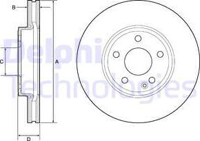 Delphi BG4788C-19B1 - Discofreno www.autoricambit.com