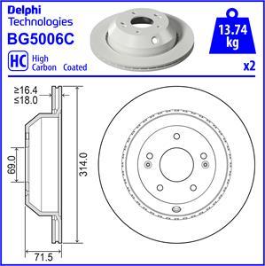 Delphi BG5006C - Discofreno www.autoricambit.com