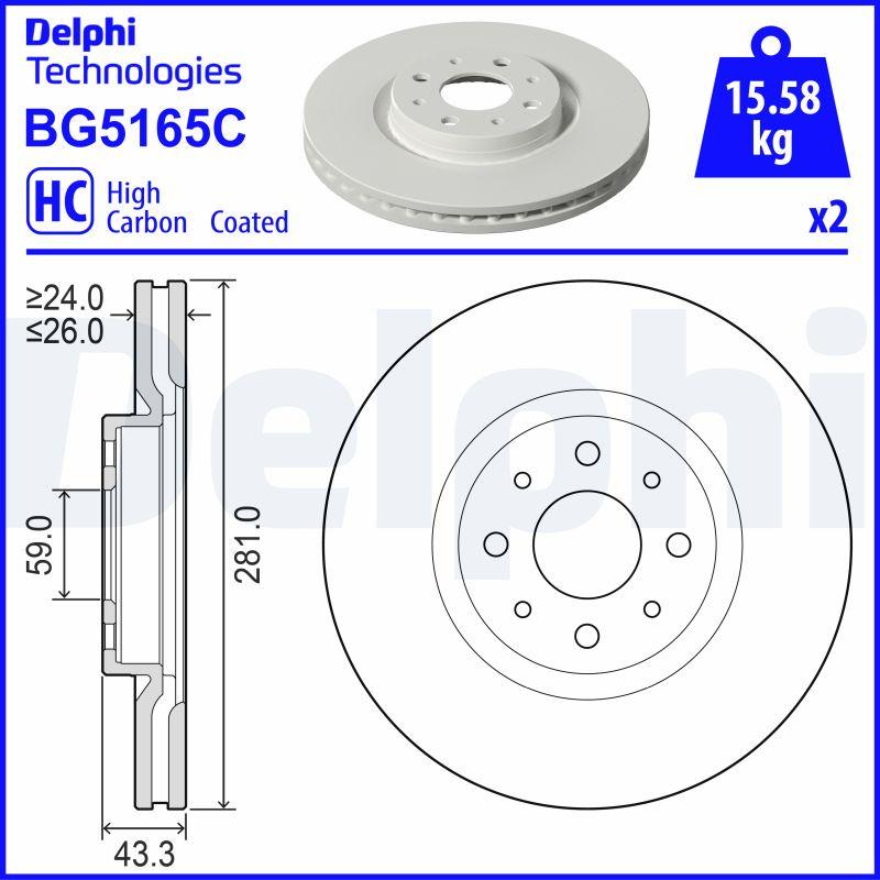 Delphi BG5165C - Discofreno www.autoricambit.com