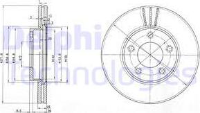 Delphi BG3927 - Discofreno www.autoricambit.com