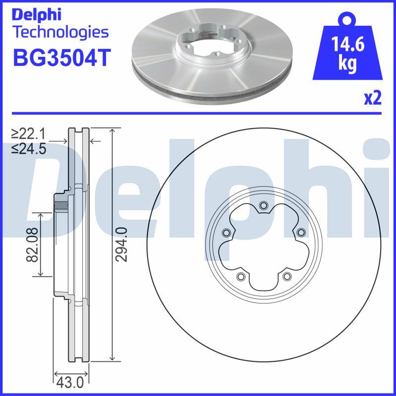 Delphi BG3504T - Discofreno www.autoricambit.com