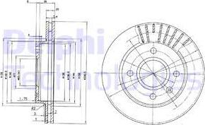 Delphi BG2440 - Discofreno www.autoricambit.com