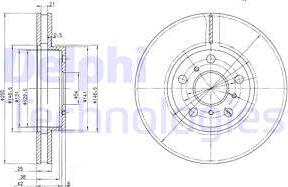 Delphi BG2450 - Discofreno www.autoricambit.com