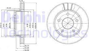 Delphi BG2472 - Discofreno www.autoricambit.com