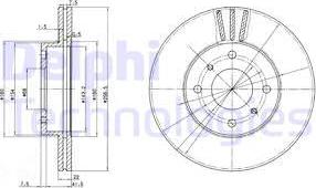 Delphi BG2567 - Discofreno www.autoricambit.com