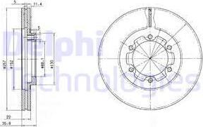 Delphi BG2524 - Discofreno www.autoricambit.com