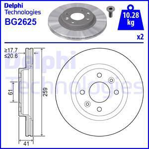 Delphi BG2625 - Discofreno www.autoricambit.com