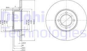 Delphi BG2069 - Discofreno www.autoricambit.com