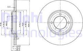 Delphi BG2061 - Discofreno www.autoricambit.com