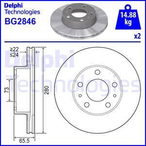 Delphi BG2846 - Discofreno www.autoricambit.com