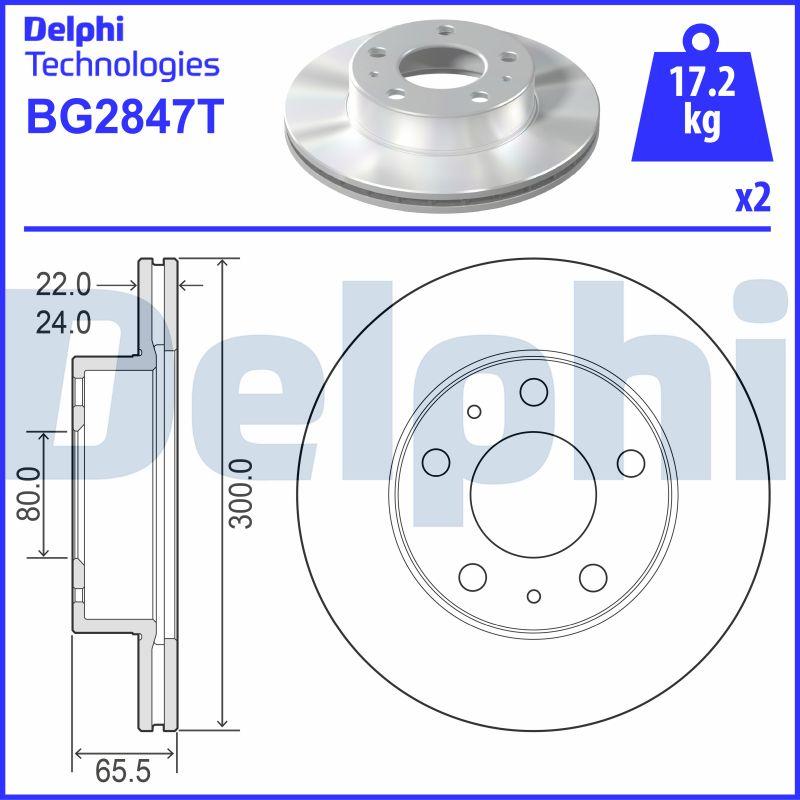 Delphi BG2847T - Discofreno www.autoricambit.com