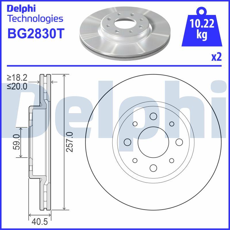 Delphi BG2830T - Discofreno www.autoricambit.com