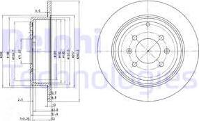 Delphi BG2873C - Discofreno www.autoricambit.com