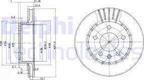 Delphi BG2384 - Discofreno www.autoricambit.com