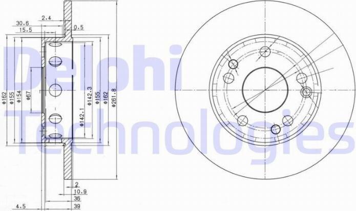 Delphi BG2298 - Discofreno www.autoricambit.com