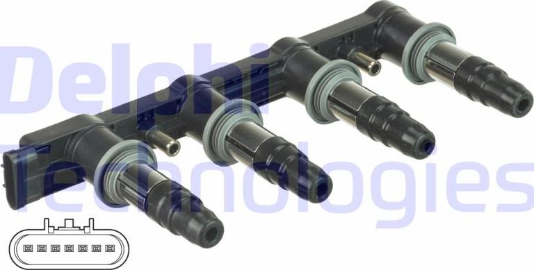 Delphi CE87662-12B1A - Bobina d'accensione www.autoricambit.com