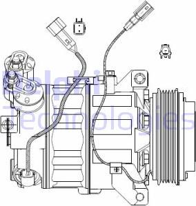 Delphi CS20482 - Compressore, Climatizzatore www.autoricambit.com