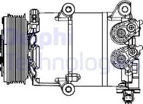 Delphi CS20553 - Compressore, Climatizzatore www.autoricambit.com