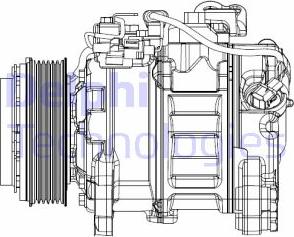 Delphi CS20501 - Compressore, Climatizzatore www.autoricambit.com