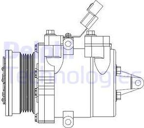 Delphi CS20534 - Compressore, Climatizzatore www.autoricambit.com