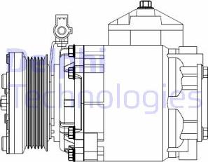 Delphi CS20525 - Compressore, Climatizzatore www.autoricambit.com