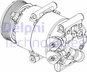 Delphi CS20324 - Compressore, Climatizzatore www.autoricambit.com